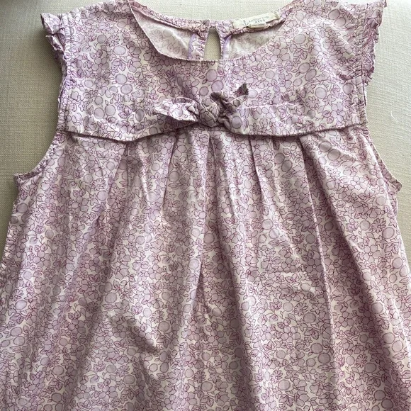 Land's End Girl's Purple Floral Print Blouse; Size Girl's 14 - Picture 1 of 2